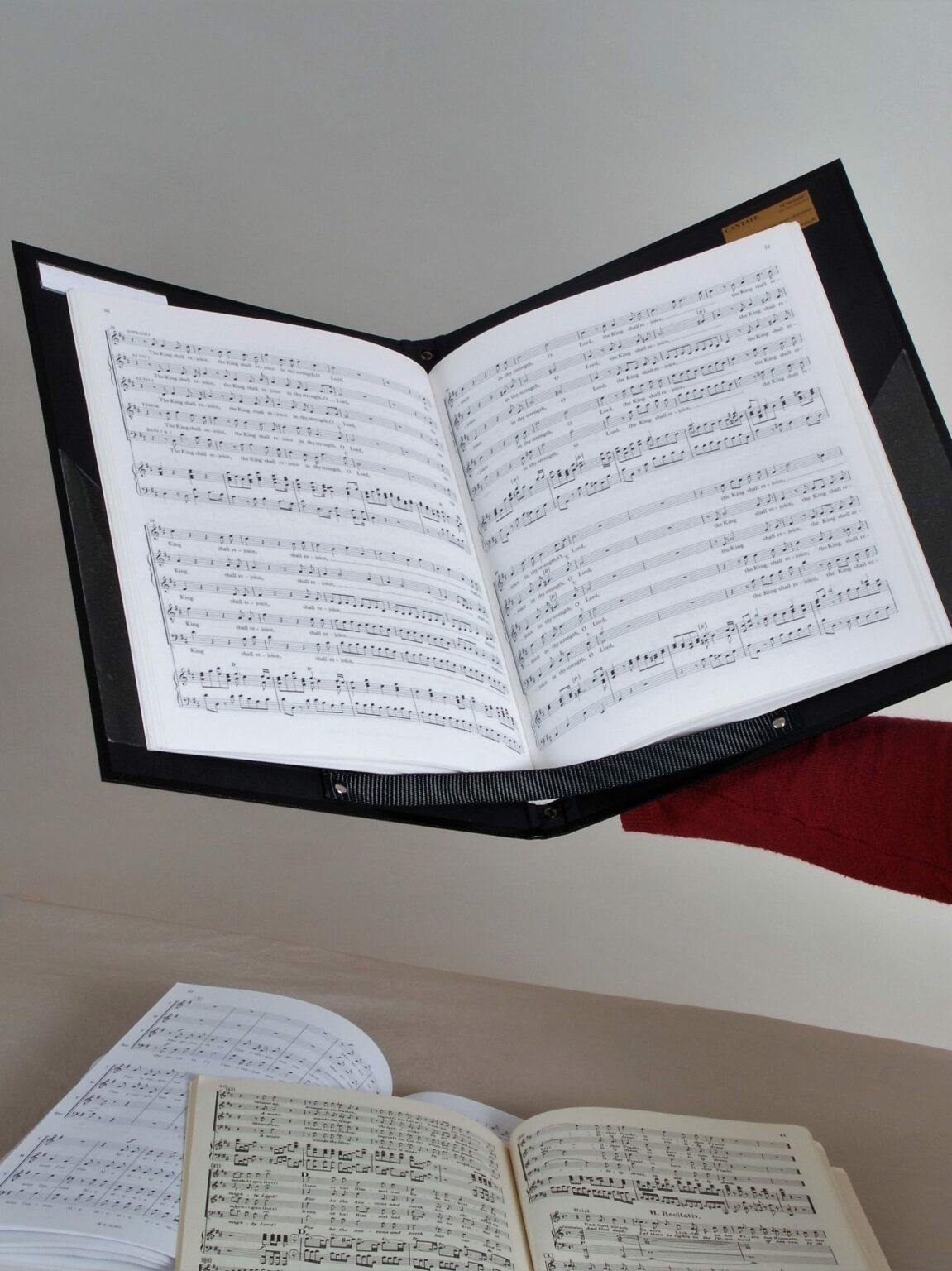 Porte partitions Cantate Modèle Classique Noir