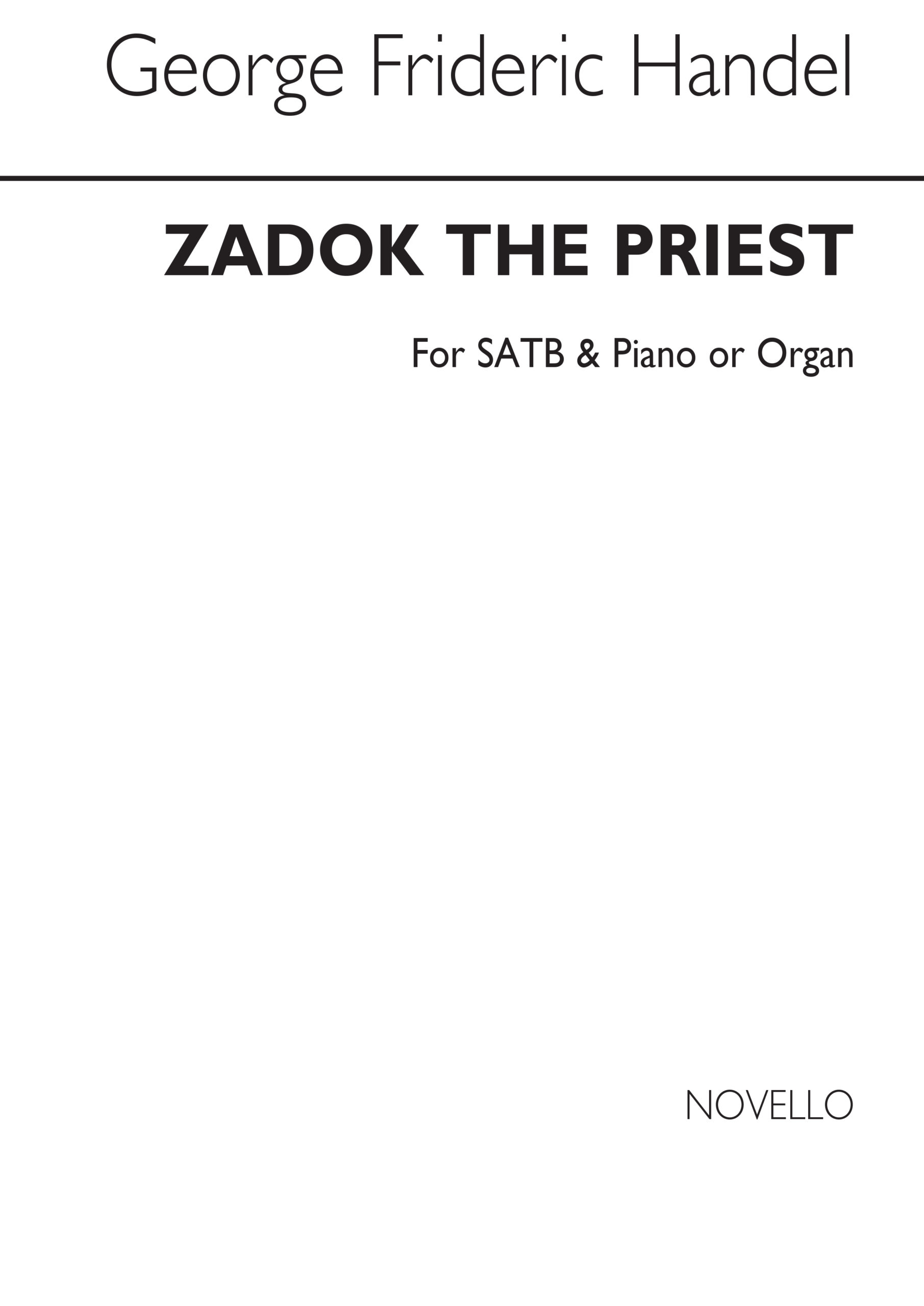 Friedrich Händel Coronation Anthem No.1 'Zadok The Priest'