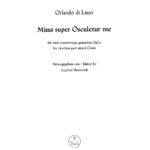 Lasso, Orlando di : Missa super