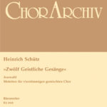 Schütz, Heinrich : Twelve Sacred Vocal Pieces