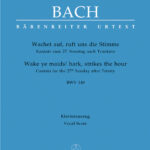 Bach, Johann Sebastian : Wake ye maids! hark, strikes the hour