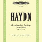 Franz Joseph Haydn : Vierstimmige Gesänge Hob.XXVc 1-9