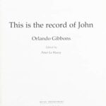 Orlando Gibbons : This is the record of John