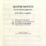 Maurice Duruflé : Quatre Motets: Tu es Petrus Op.10 N 3